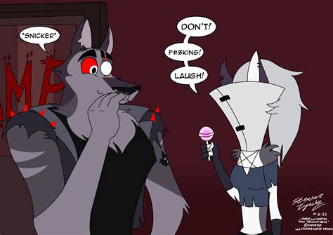 How would the helluva boss characters react to the fanfic loona .